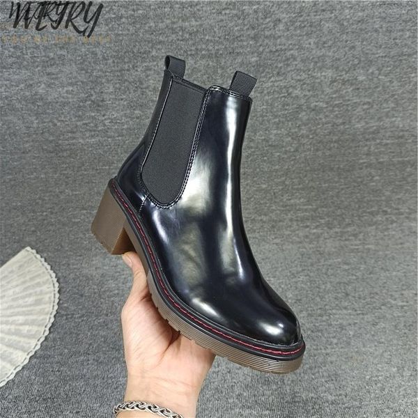 2020 women boots punk short boots female genuine leather shoes rubber sole side zipper short riding, Black
2020 women boots punk short boots female genuine leather shoes rubber sole side zipper short riding, Black