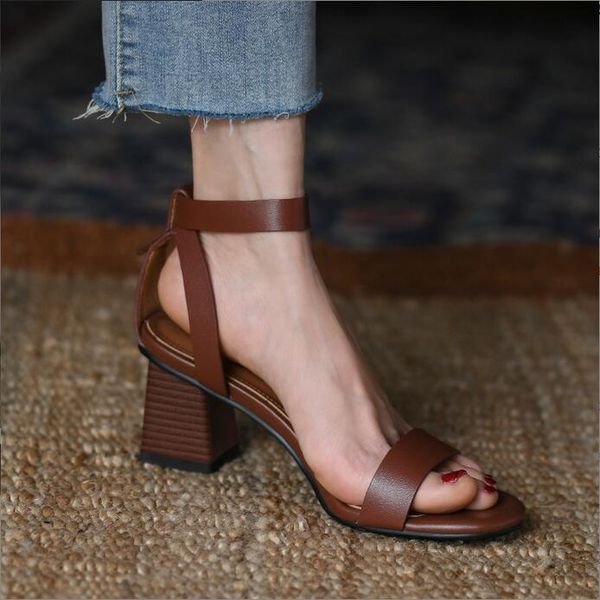 roman sandals women's 2022 new summer high-heeled shoe brown medium-heeled thick-heel women fashion sandal, Black
roman sandals women's 2022 new summer high-heeled shoe brown medium-heeled thick-heel women fashion sandal, Black