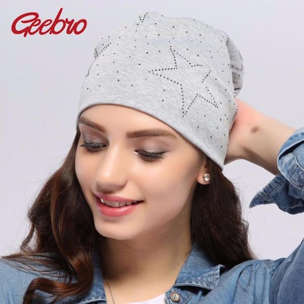 beanie/skull caps geebro women's beanie hat autumn casual star rhinestone slouchy beanies for women female light grey cotton skullies j, Blue;gray
beanie/skull caps geebro women's beanie hat autumn casual star rhinestone slouchy beanies for women female light grey cotton skullies j, Blue;gray