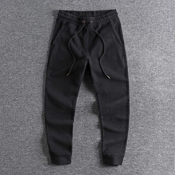 2020 new arrival knitted youth sports leggings european and american causal solid color casual pants for men 06981, Black
2020 new arrival knitted youth sports leggings european and american causal solid color casual pants for men 06981, Black
