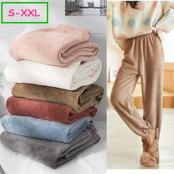 women's sleepwear women winter flannel sleeping pajamas pants soft bottom velvet fleece home plus size, Black;red
women's sleepwear women winter flannel sleeping pajamas pants soft bottom velvet fleece home plus size, Black;red