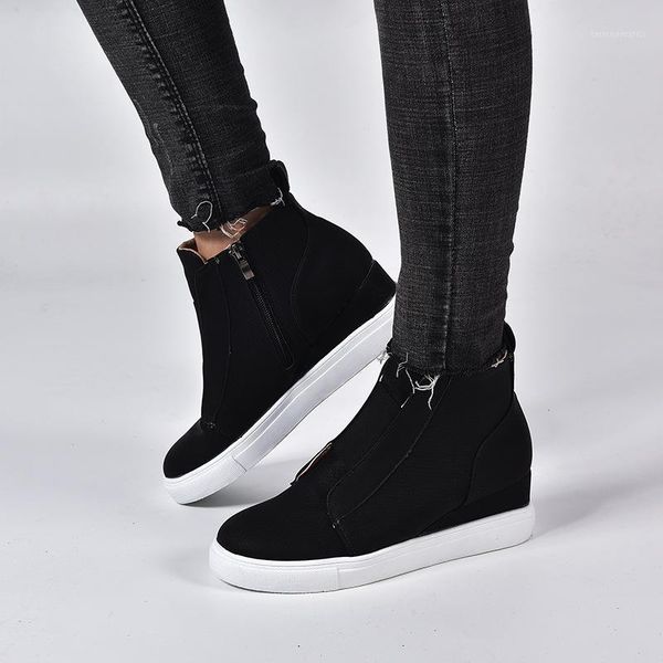 2019 autumn women's height shoes popular wedge women's shoes fashion classic women casual comfort warm1, Black
2019 autumn women's height shoes popular wedge women's shoes fashion classic women casual comfort warm1, Black
