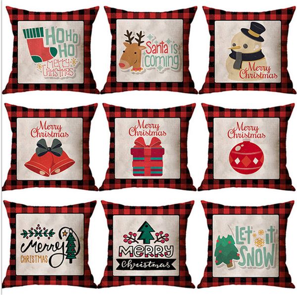 45*45cm 18'' christmas pillow case tartan plaid border linen xmas home sofa throw pillow cushion covers home decorations party gif
45*45cm 18'' christmas pillow case tartan plaid border linen xmas home sofa throw pillow cushion covers home decorations party gif