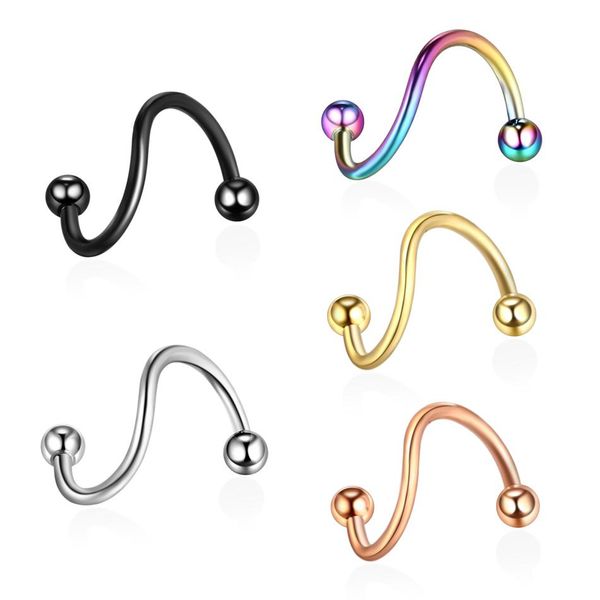 2 шт. / лот спираль витая ушная хемическая хряда стальные серьги двойные винт шарики 16g лабри пирсинг кольца нос пирско-пирсинг кузов jewri, Silver
2 шт. / лот спираль витая ушная хемическая хряда стальные серьги двойные винт шарики 16g лабри пирсинг кольца нос пирско-пирсинг кузов jewri, Silver