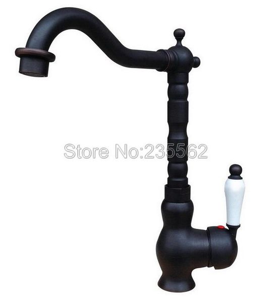 bathroom sink faucets oil rubbed bronze kitchen faucet washbasin ceramic lever cold & water mixer taps deck mountedlnf337
