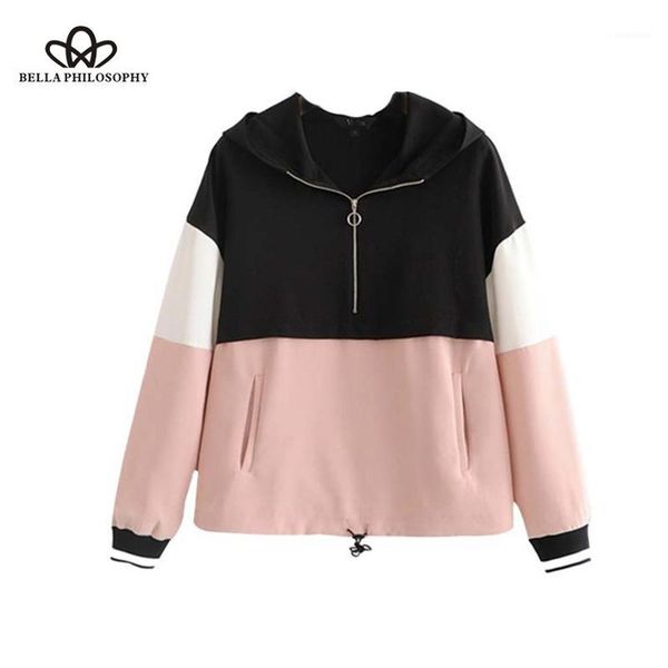 bella philosophy women loose patchwork sweatshirts long sleeve pockets drawstring tie basic pullovers female pink cute 1, Black
bella philosophy women loose patchwork sweatshirts long sleeve pockets drawstring tie basic pullovers female pink cute 1, Black