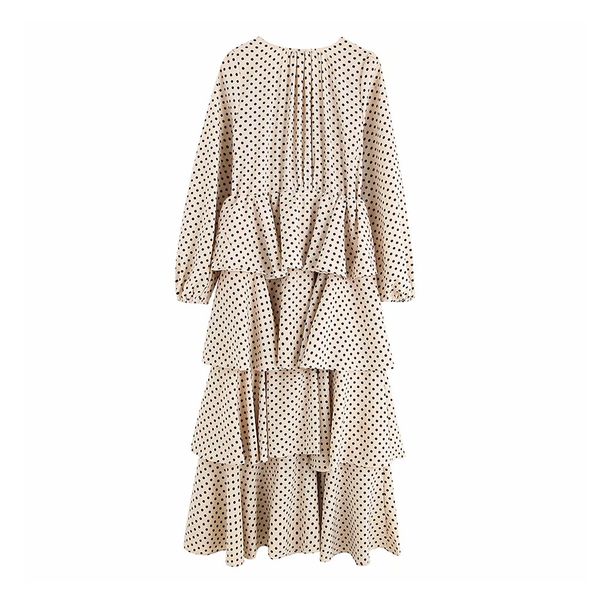 vintage elegant polka dot ruffled midi dress women fashion v neck long sleeve drawstring pleated chic dresses vestidos y200326, Black;gray
vintage elegant polka dot ruffled midi dress women fashion v neck long sleeve drawstring pleated chic dresses vestidos y200326, Black;gray