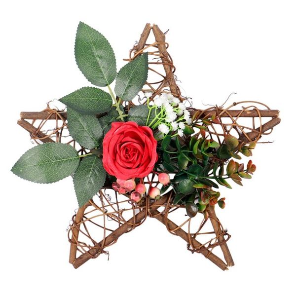 artificial rose flower wreath five-pointed star wreath for front door wall window wedding party farmhouse home decor
artificial rose flower wreath five-pointed star wreath for front door wall window wedding party farmhouse home decor