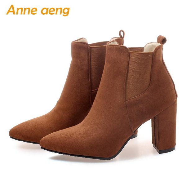 boots 2021 spring autumn women high square heels ankle pointed toe elegent office ladies woman shoes big size 33-46, Black
boots 2021 spring autumn women high square heels ankle pointed toe elegent office ladies woman shoes big size 33-46, Black