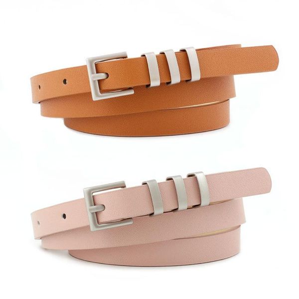 women belts punk metal decoration leather belts jeans trousers casual ladies waist belt female thin waistband, Black;brown
women belts punk metal decoration leather belts jeans trousers casual ladies waist belt female thin waistband, Black;brown