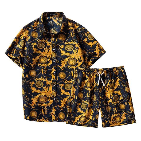 men sets casual floral hawaii pattern 2020 summer new male tracksuit shirt big size beach shirts+shorts 2pc street sports suits 1022, Gray
men sets casual floral hawaii pattern 2020 summer new male tracksuit shirt big size beach shirts+shorts 2pc street sports suits 1022, Gray