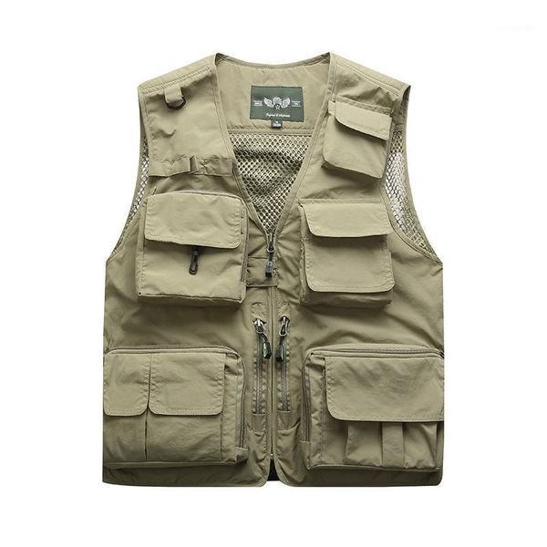 autumn and winter men's sleeveless jacket quick-drying mesh multi-bag plus size men's clothing vest 88981, Black;white
autumn and winter men's sleeveless jacket quick-drying mesh multi-bag plus size men's clothing vest 88981, Black;white