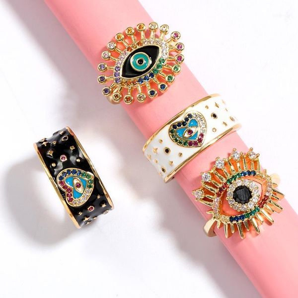 rings for women 2020 new summer simple copper eye ring banquet jewelry engagement ring wedding rings1, Golden;silver
rings for women 2020 new summer simple copper eye ring banquet jewelry engagement ring wedding rings1, Golden;silver