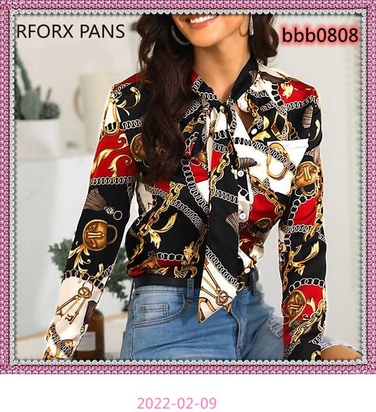 womens shirt tied neck chain print casual shirt long sleeve blouse asian size s-2xl, White
womens shirt tied neck chain print casual shirt long sleeve blouse asian size s-2xl, White