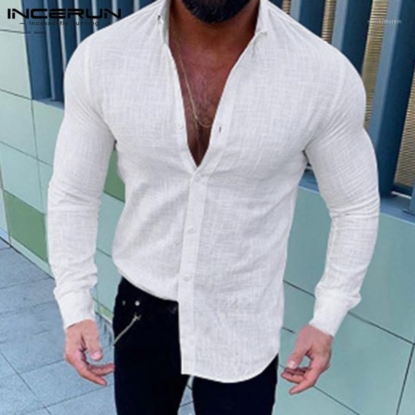 men's casual shirts incerun autumn long sleeve shirt men fashion slim fit business cotton chic solid color brand basic hombre camisa 20, White;black
men's casual shirts incerun autumn long sleeve shirt men fashion slim fit business cotton chic solid color brand basic hombre camisa 20, White;black