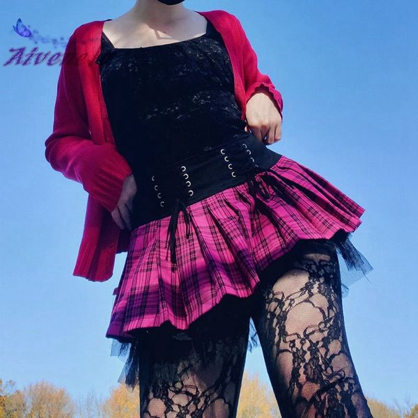 harajuku style grunge girls plaid lace skirt high waist pleated mini skirts streetwear punk girl women emo egirl y2k afc869 y1214, Black
harajuku style grunge girls plaid lace skirt high waist pleated mini skirts streetwear punk girl women emo egirl y2k afc869 y1214, Black