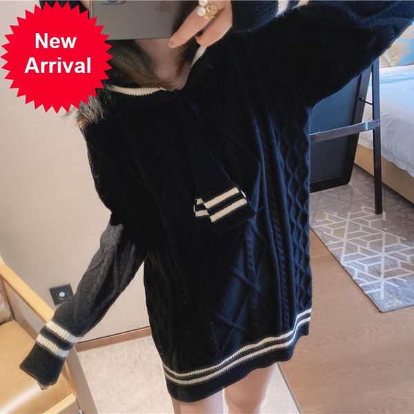 2021 new navy style casual toro loose nice sweater midi borderline pulmonary stripe women in shape clothes uaef, White;black
2021 new navy style casual toro loose nice sweater midi borderline pulmonary stripe women in shape clothes uaef, White;black