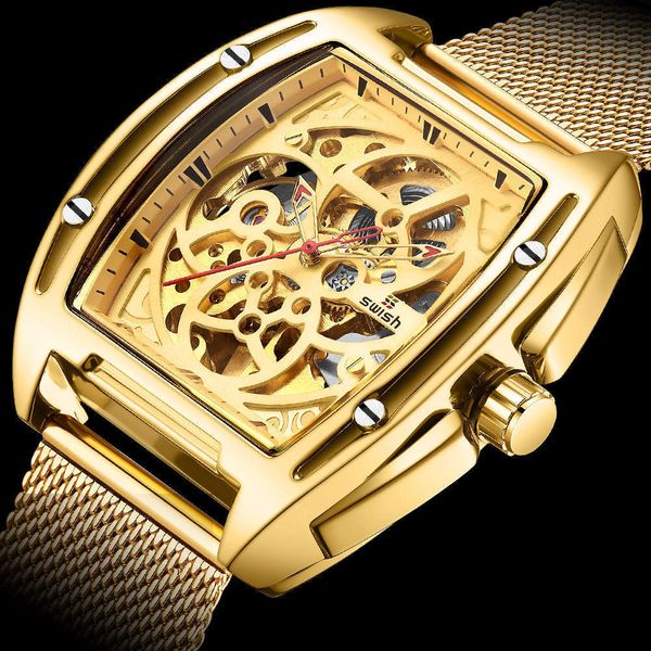 waterproof multifunctional leisure hollowed new automatic out mechanical watch for men u565, Slivery;brown
waterproof multifunctional leisure hollowed new automatic out mechanical watch for men u565, Slivery;brown