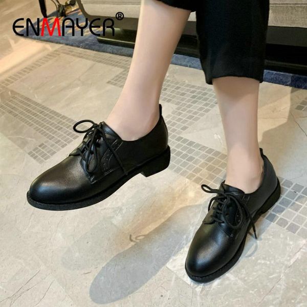 enmayer 2020 wedding shoes fashion square heel casual lace-up round toe basic pu classics spring/autumn womens shoes size 34-41, Black
enmayer 2020 wedding shoes fashion square heel casual lace-up round toe basic pu classics spring/autumn womens shoes size 34-41, Black