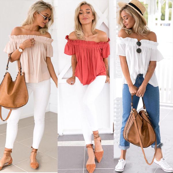 off плечо sexy сборки tshirt с коротким рукавом 2020 летних нового твердого backless плиссированного шифоном рубашки женщин способа tops плю, White
off плечо sexy сборки tshirt с коротким рукавом 2020 летних нового твердого backless плиссированного шифоном рубашки женщин способа tops плю, White