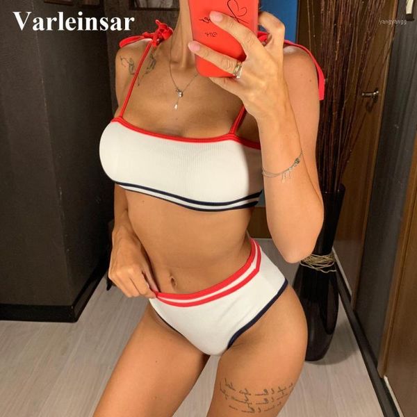 new ribbed bandeau swimsuit female high waist bikini women swimwear two-pieces bikini set 2020 bather bathing suit swim v15221, White;black
new ribbed bandeau swimsuit female high waist bikini women swimwear two-pieces bikini set 2020 bather bathing suit swim v15221, White;black