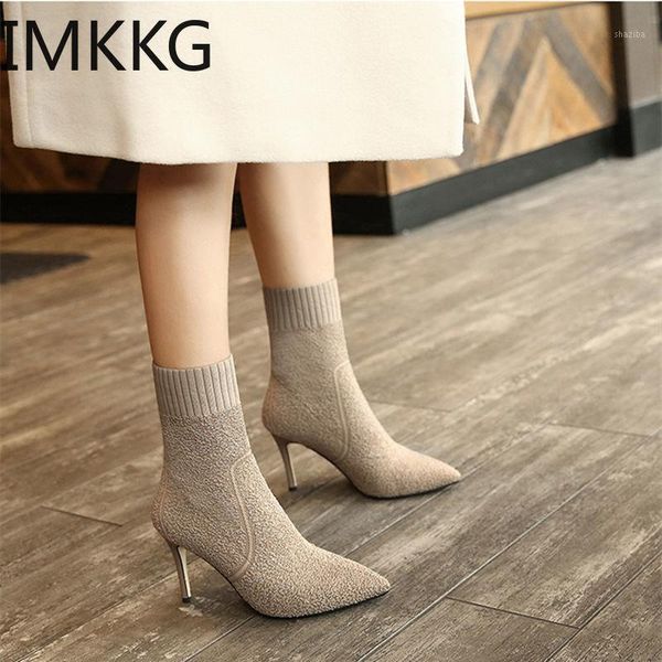 boots 2021autumn winter thin heel pointed ankle boot female socks show high heels elastic fashion elegant ankle1, Black
boots 2021autumn winter thin heel pointed ankle boot female socks show high heels elastic fashion elegant ankle1, Black