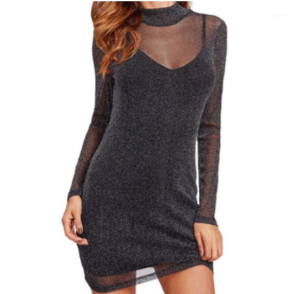 women's deep v sequined long sleeve bodycon party cocktail evening mini dress1, Black;gray
women's deep v sequined long sleeve bodycon party cocktail evening mini dress1, Black;gray