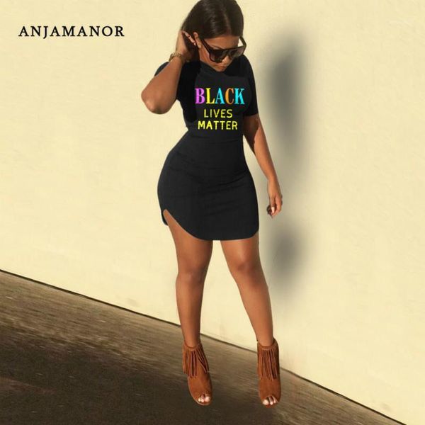 casual dresses anjamanor black lives matter letter print bodycon mini dress for women plus size summer sport t shirt d43-bi231, Black;gray
casual dresses anjamanor black lives matter letter print bodycon mini dress for women plus size summer sport t shirt d43-bi231, Black;gray