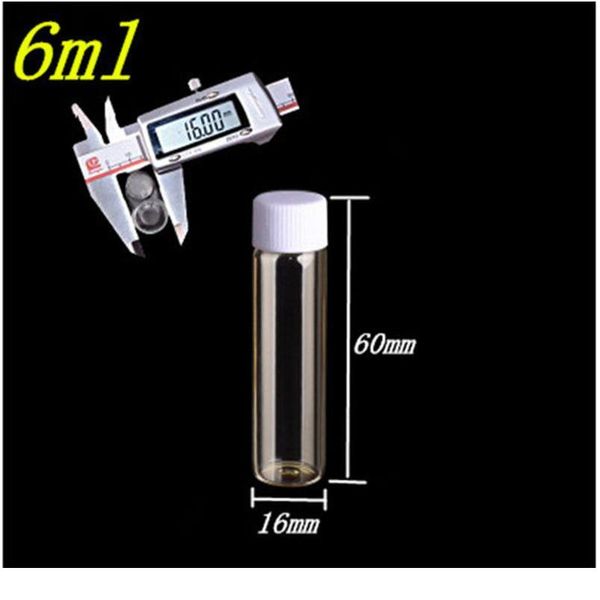 16*60*8mm 6ml glass bottles with plastic screw cap transparent leakage-proof mini empty plastic bottles jar jllbnr
16*60*8mm 6ml glass bottles with plastic screw cap transparent leakage-proof mini empty plastic bottles jar jllbnr