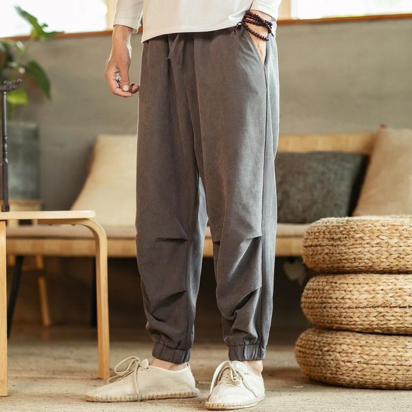 men's pants prowow 2021 spring autumn casual chinese style snow fleece fashion foot harem trousers, Black
men's pants prowow 2021 spring autumn casual chinese style snow fleece fashion foot harem trousers, Black