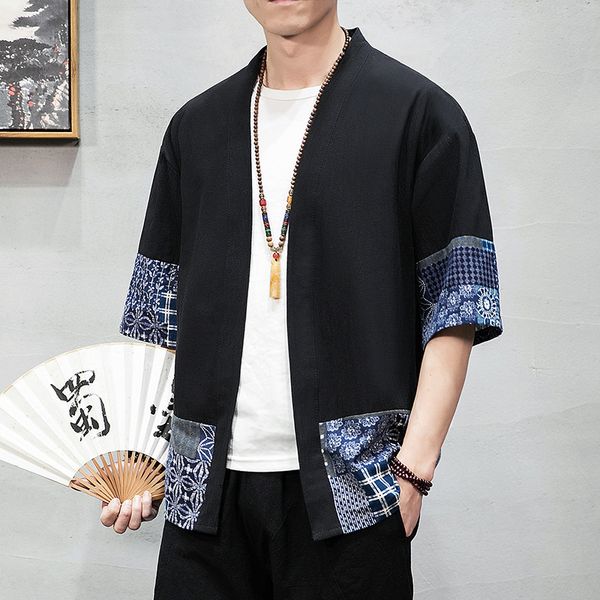 2021 half sleeve casual streetwear man linen kimono shirt men clothes new 2o0d, Black;brown
2021 half sleeve casual streetwear man linen kimono shirt men clothes new 2o0d, Black;brown