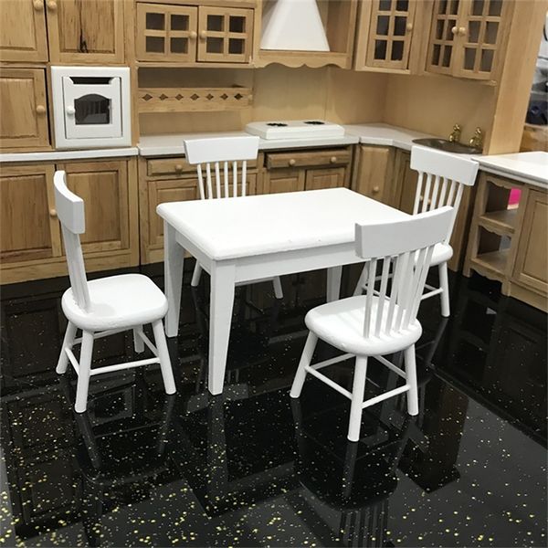 1:12 dollhouse miniature furniture wooden dining table chair model set kitchen doll house decoration kids toy miniature c604 y200428
1:12 dollhouse miniature furniture wooden dining table chair model set kitchen doll house decoration kids toy miniature c604 y200428