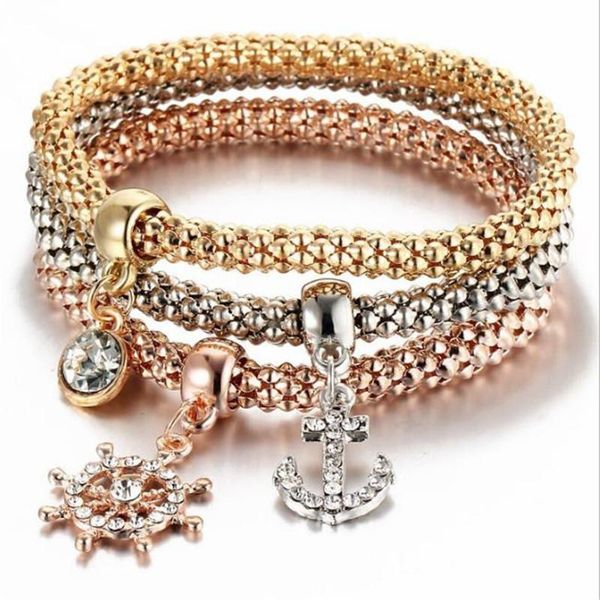 charm bracelets 3pcs popcorn bracelet set rhinestone crystal bangle hand chain for women girl fashion jewelry gift, Golden;silver
charm bracelets 3pcs popcorn bracelet set rhinestone crystal bangle hand chain for women girl fashion jewelry gift, Golden;silver