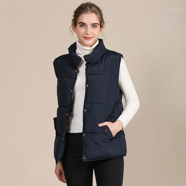 european and american large size cotton vest women autumn stand-up collar sleeveless ladies coat jacket1, Black
european and american large size cotton vest women autumn stand-up collar sleeveless ladies coat jacket1, Black