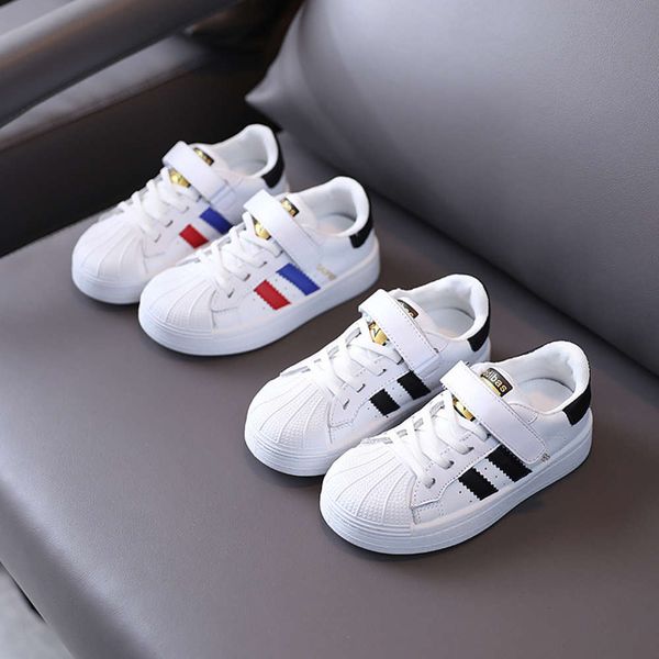 children's shell headboard spring 2021 new boys' korean fashion girls' casual white sho, Black;red
children's shell headboard spring 2021 new boys' korean fashion girls' casual white sho, Black;red