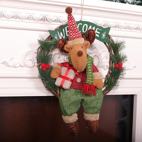 christmas wreath decorative santa claus garland arrangement home decor xmas artificial wreath diy hanging weaved garland craft1
christmas wreath decorative santa claus garland arrangement home decor xmas artificial wreath diy hanging weaved garland craft1