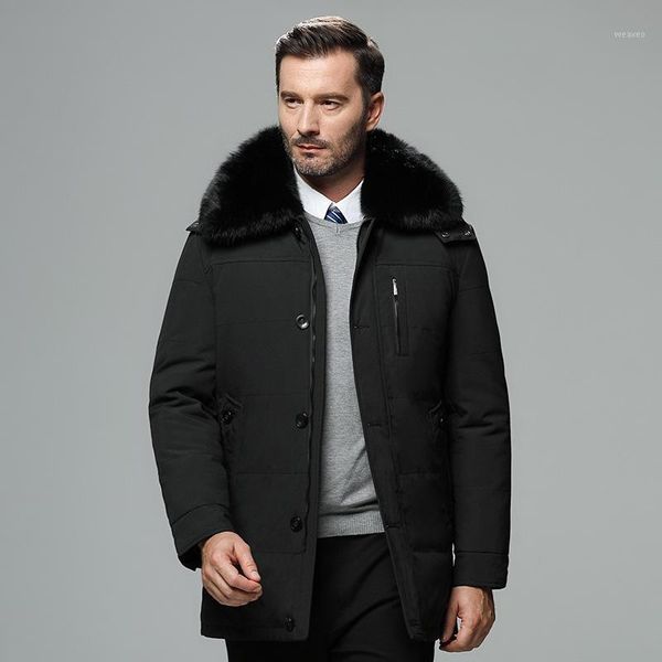 aged and old people's thickened warm down jacket men's 2020 winter new detachable hair collar hat coat father's wear1, Black
aged and old people's thickened warm down jacket men's 2020 winter new detachable hair collar hat coat father's wear1, Black