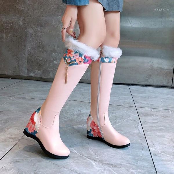 boots print flowers thin leg women female wedges heel sweet girl pink knight fur shoes1, Black
boots print flowers thin leg women female wedges heel sweet girl pink knight fur shoes1, Black