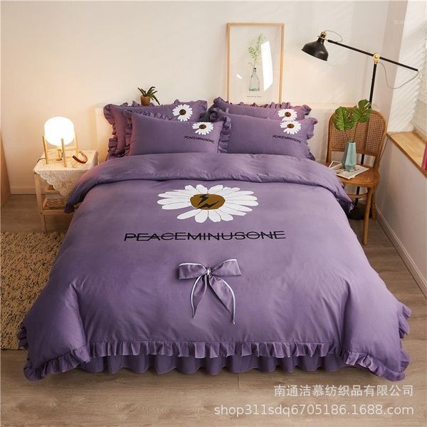 little daisy princess style lace bowknot bed skirt four-piece bedding comforter bedding sets1
little daisy princess style lace bowknot bed skirt four-piece bedding comforter bedding sets1