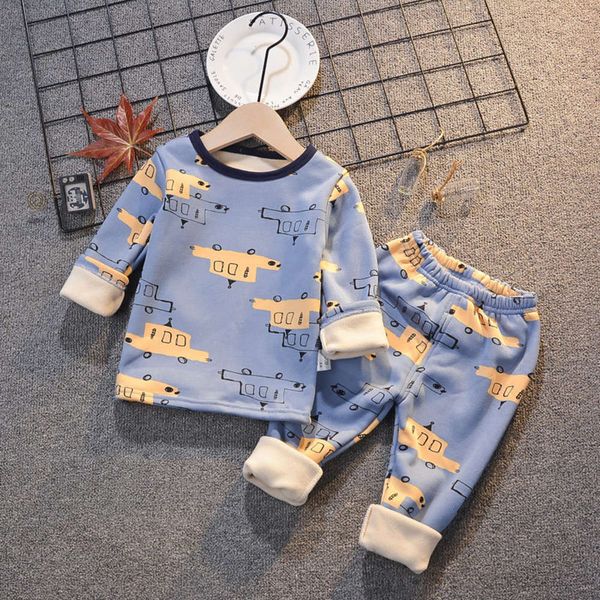 thickened children's plush underwear set warm autumn winter baby home cloth boys' and girls' pajamas fashion, Blue;red
thickened children's plush underwear set warm autumn winter baby home cloth boys' and girls' pajamas fashion, Blue;red