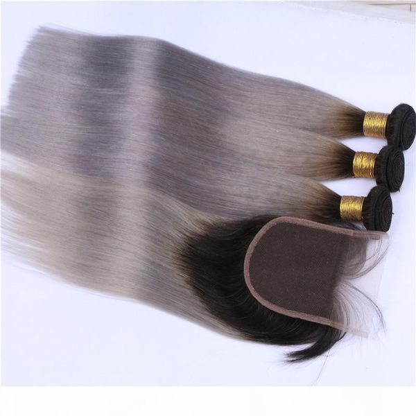 black silver grey ombre 4x4 lace closure with 3 bundles silky straight #1b grey ombre peruvian hair weaves extensions with closure 4pcs lot
black silver grey ombre 4x4 lace closure with 3 bundles silky straight #1b grey ombre peruvian hair weaves extensions with closure 4pcs lot