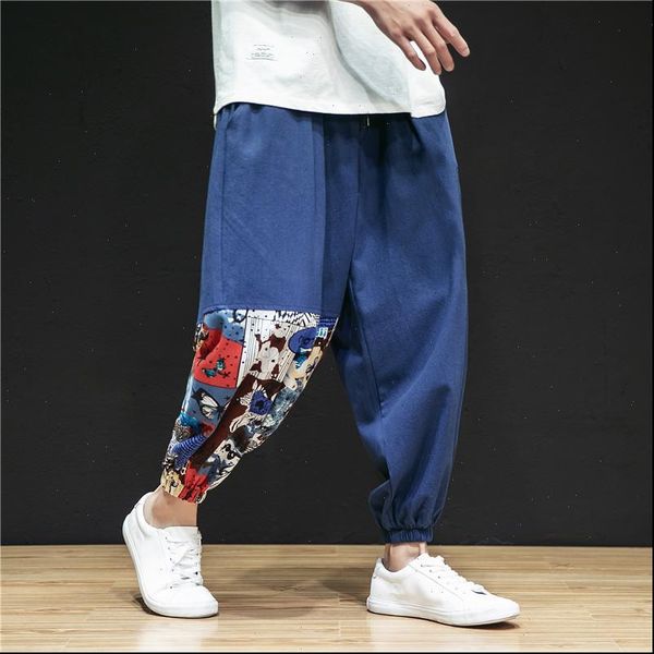2021 casual loose harem pants men harajuku patchwork men trousers chinese style linen vintage retro streetwear men pants, Black
2021 casual loose harem pants men harajuku patchwork men trousers chinese style linen vintage retro streetwear men pants, Black