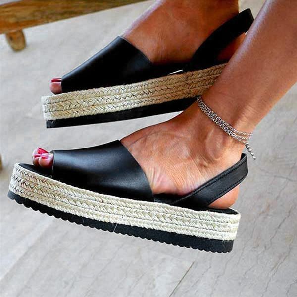 ladies summer flat playform woven толстого донная сандалии sandalia feminina римская комфортная обувь сандалия женской, Black
ladies summer flat playform woven толстого донная сандалии sandalia feminina римская комфортная обувь сандалия женской, Black