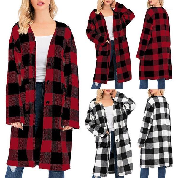 abrigos mujer invierno 2020 women plaid button loose long sleeve pocket jacket chaqueta mujer manteau femme winter coat women1, Black
abrigos mujer invierno 2020 women plaid button loose long sleeve pocket jacket chaqueta mujer manteau femme winter coat women1, Black
