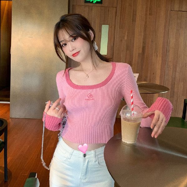 qs1fw wind gentle pullover sleeve long autumn foreign style pullover short t-shirt korean women's sweater inside nrj2t, White;black
qs1fw wind gentle pullover sleeve long autumn foreign style pullover short t-shirt korean women's sweater inside nrj2t, White;black
