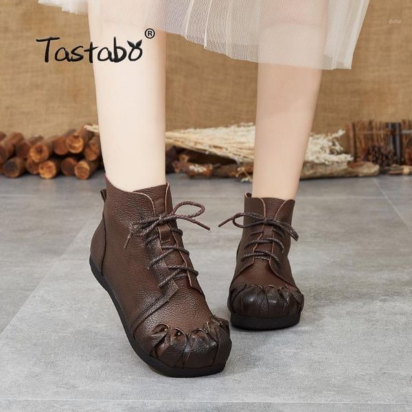 tastabo genuine leather ladies ankle boots vintage boots everyday women's brown black s99605 soft bottom leisure style1
tastabo genuine leather ladies ankle boots vintage boots everyday women's brown black s99605 soft bottom leisure style1