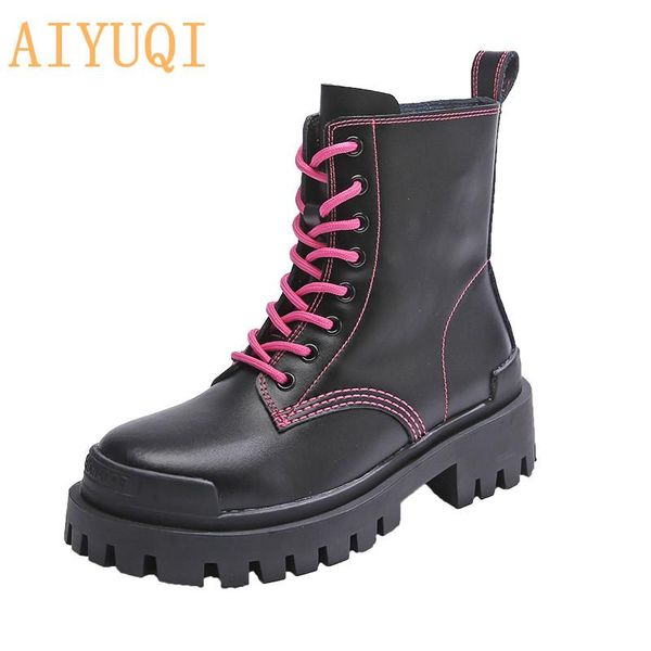 boots aiyuqi women 2021 autumn ladies thick bottom motorcycle black short genuine leather
boots aiyuqi women 2021 autumn ladies thick bottom motorcycle black short genuine leather