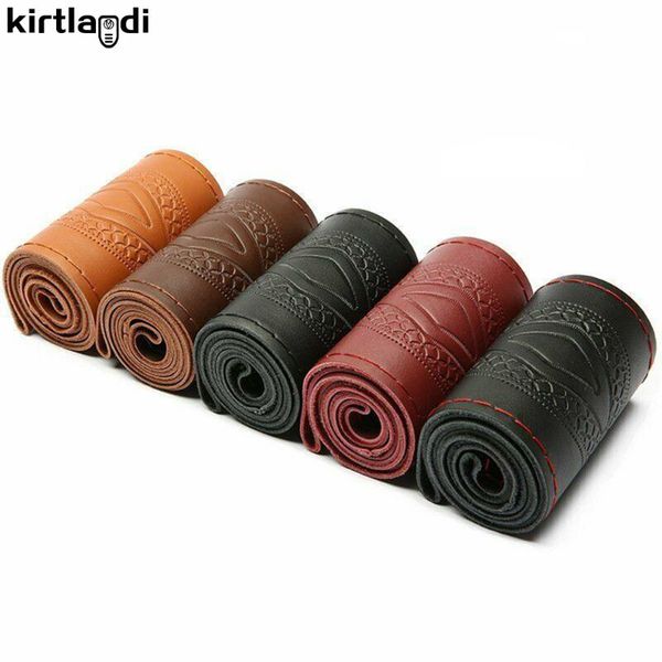 steering wheel covers car braid cover leather needles and thread artificial autos accesorios 38cm
steering wheel covers car braid cover leather needles and thread artificial autos accesorios 38cm