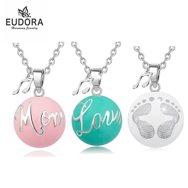 eudora pregnancy 20 mm harmony bola ball pendant necklace with mini music charm jewelry for woman new mom gift q1113, Silver
eudora pregnancy 20 mm harmony bola ball pendant necklace with mini music charm jewelry for woman new mom gift q1113, Silver