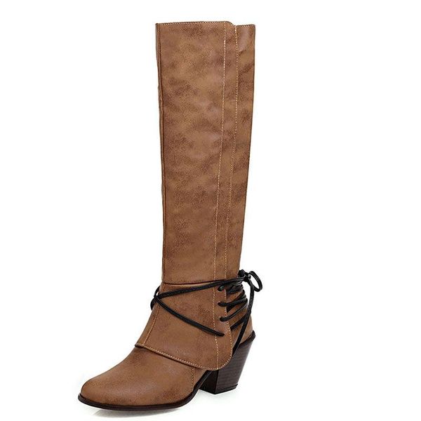 2020 chunky heel lace-up high boots women's high heels women's shoes basic pu knee-high cross-tied comfortable good quality, Black
2020 chunky heel lace-up high boots women's high heels women's shoes basic pu knee-high cross-tied comfortable good quality, Black